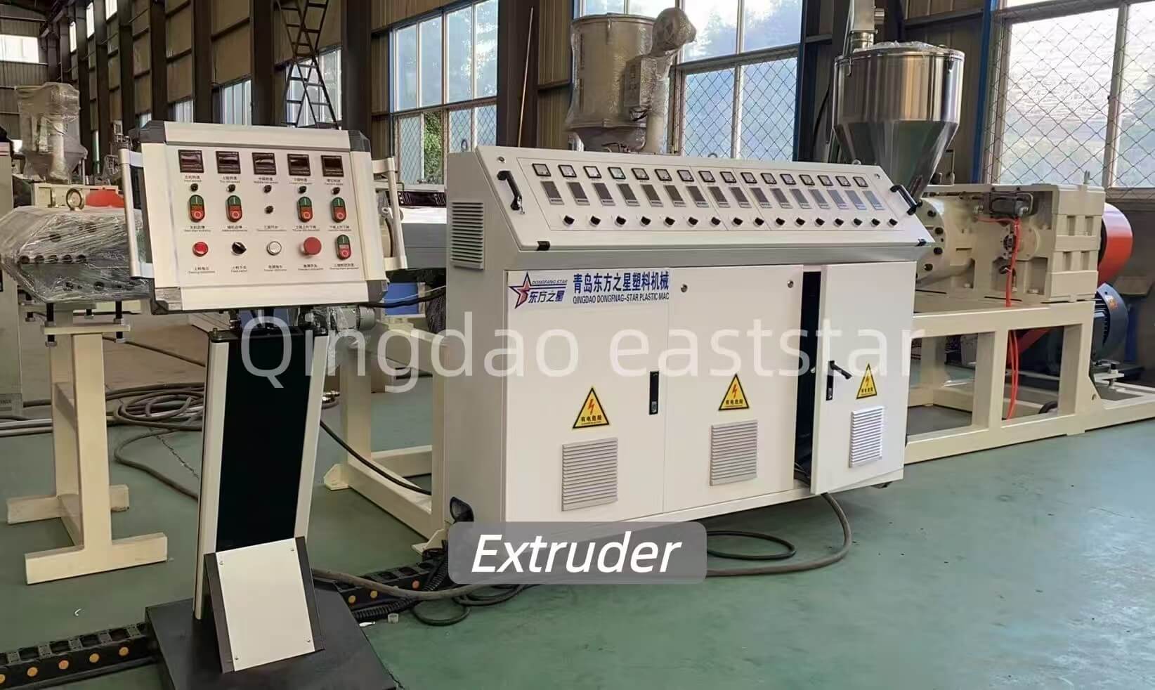 PE drenažo plokščių gamybos linija